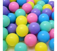 LittleTom Dès la Naissance : 100 Balles pour Piscine a Balle pour Bébé - 7cm Boule Plastique Enfant Balle de Jeu - Boule pour Bebe Balles Plastique Boules pour Piscine à Boules Jeux pour Enfants