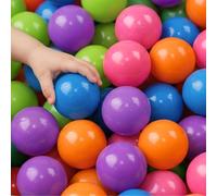 LittleTom Dès la Naissance 250 Balles Piscine Bébé - 5,5cm Boules Plastique Colorées Sécurisées sans BPA - Jeu Éveil Motricité Enfant - Accessoires Tente Parc Intérieur Extérieur Jardin Maison Crèche