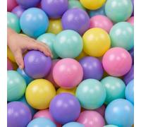 LittleTom Dès la Naissance : Balles pour Piscine a Balle pour Bébé - 6cm Boule Plastique Enfant Balle de Jeu - Boule pour Bebe Balles Plastique Boules pour Piscine à Boules Jeux pour Enfants