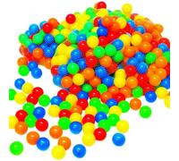 LittleTom Lot de 10000 Balles de Piscine en Plastique Colorées 6cm - Boules Multicolores pour Crèche - Remplissage Parc Activité Jardin Intérieur