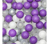 LittleTom Lot de 200 balles colorées pour Piscine à balles - 5,5 cm - Balles de Jeu pour bébé - Balles de Jeu pour Piscine à balles - Jouet pour bébé - Balles gonflables pour Baby