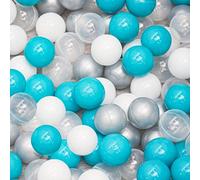 LittleTom Lot de 200 balles colorées pour Piscine à balles - 5,5 cm - Balles de Jeu pour Bébé et Piscine - Jouet pour Bébé - Balles gonflables