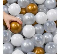 LittleTom Lot de 200 balles colorées pour Piscine à balles - 5,5 cm - Balles de Jeu pour Enfants - Jouet pour bébé - pour Piscine à balles, Tente, château rebondissant - Balles en Plastique