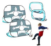 LittleTom Set de 2 : Cage de Foot Enfant Exterieur - 125x80 Pop-Up But de Foot avec Bache de Precision Football - Entrainement Football Enfant - But Foot Enfant Exterieur Cage de Foot Interieur Enfant