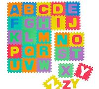 LittleTom Tapis de Jeu Doux pour Bébé Dalles Puzzle en Mousse Enfants Lettres