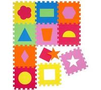 LittleTom Tapis de Jeu Doux pour Bébé Dalles Puzzle en Mousse Enfants Symboles Multicolore G