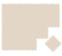 LittleTom Tapis de Jeux Puzzle pour bébé Beige - 18 pièces de 30x30 cm - Tapis d’éveil 180x90 cm pour Enfants - Tapis de Sol de Protection pour Chambre d’Enfant