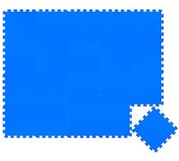 LittleTom Tapis de Jeux Puzzle pour bébé Bleu - 18 pièces de 30x30 cm - Tapis d’éveil 180x90 cm pour Enfants - Tapis de Sol de Protection pour Chambre d’Enfant