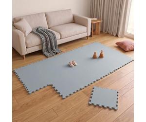 LittleTom Tapis De Sol Bébé 30 x 30 - Set 18 Pièces - pour Eveil Motricité Dès Le Premier Mois - Puzzle Mousse Enfant Pliable - Dalles Activités Jeu Evolution