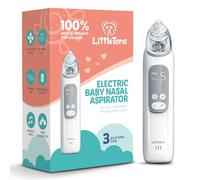 LittleTora Aspirateur nasal rechargeable pour bébé - Nettoyeur de nez électrique pour bébé - Ventouse de mucus Booger pour tout-petits - Aspirateur nasal pour bébé - Dispositif d'aspiration Booger