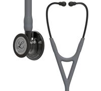 3M Littmann Stéthoscope de diagnostic Cardiology IV, tubulure grise, Édition Smoke brillant, base et lyre Smoke, 69 cm, 6238