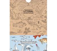 Littoral mer méditerranée - affiche à colorier