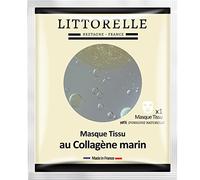 Littorelle - Masque Visage & Cou au Collagène Marin 4% - Effet Liftant Immédiat - Soin Anti-Âge et Anti-Rides Haute Concentration - Vitamine E & Hydratation Intense - 98% Naturel - Fabriqué en France