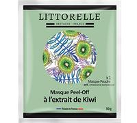 Littorelle - Masque Visage N°1 Peel-Off au Kiwi - Made in France - Revitalise et Tonifie la Peau - Lutte contre le vieillissement prématuré - Effet Anti-Age - Lot de 5 unités