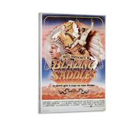 LITTPU Affiche de film Blazing Saddles - Comédie occidentale - Décoration murale vintage - Décoration murale emblématique de Mel Brooks - Décoration d'intérieur unique pour les fans - 20,3 x 30,5 cm