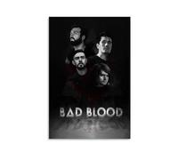 LITTPU Bad Blood Poster Art Dark Wall Print Unique Home Decor Modern Black and White Artwork Stylish Living Room Decoration Contemporary Graphic Print Gift 30,5 x 45,7 cm Sans cadre