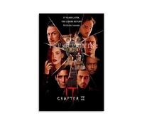 LITTPU IT Chapitre II Poster de film d'horreur - Décoration murale effrayante pour la maison - Cadeau unique pour les fans de chambre ou de bureau - 30,5 x 45,7 cm - Sans cadre
