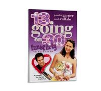 LITTPU Poster « 13 Going on 30 » - Décoration murale vintage pour la maison, la chambre à coucher, le salon, cadeau pour les amateurs de cinéma, nostalgie des années 2000, 61 x 91,4 cm encadré