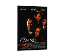 LITTPU Poster de film de casino - Décoration murale vintage - Robert De Niro Sharon Stone Joe Pesci - 61 x 91,4 cm - Cadre