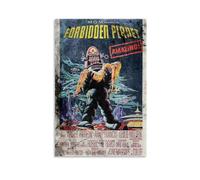 LITTPU Poster de la planète interdite - Décoration murale vintage de science-fiction - Décoration de film classique - Cadeau unique pour les fans - 20,3 x 30,5 cm - Sans cadre