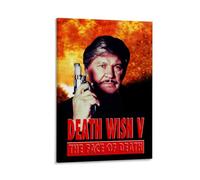 LITTPU Poster « Death Wish V » « The Face of Death » - Décoration murale vintage - Œuvre d'art de cinéma rétro - Décoration d'intérieur - Article de collection pour les amateurs de cinéma - 30,5 x