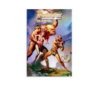 LITTPU Poster Deathstalker - Art mural de film fantastique - Œuvre d'art rétro des années 80 - Scène d'aventure - Créatures mythiques - Cadeau unique - 50,8 x 76,2 cm - Sans cadre