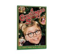 LITTPU Poster d'une histoire de Noël - Décoration murale vintage - Décoration d'intérieur festive - Œuvre d'art de film de Noël - Idée cadeau nostalgique - 30,5 x 45,7 cm - Encadré