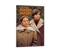 LITTPU Poster Harold And Maude - Impression de film vintage rétro - Décoration murale classique - Cadeau unique pour les amateurs de cinéma des années 70 - Cadeau à suspendre - 50,8 x 76,2 cm - Cadre