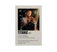 LITTPU Poster Titanic 1997 - Décoration murale classique Leonardo DiCaprio Kate Winslet - Décoration murale vintage - Idée cadeau - 30,5 x 45,7 cm - Sans cadre