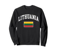 Lituanie Drapeau Lituanien Rétro Vintage Classique Graphique Sweatshirt