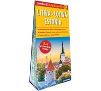 Lituanie Lettonie Estonie carte et guide plastifiés 2en1 : guide et carte