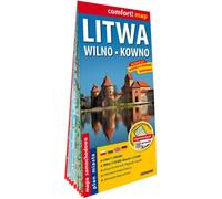 Lituanie Vilnius Kaunas carte routière laminée 1:700 000/1:10 000/1:15 000