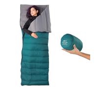 Litume Sac de Couchage Litume 15°C en Duvet combinable, léger et Compact pour Adultes, Sac de Couchage Double, pour la randonnée, Le Camping, en Famille, Compact avec Sac de Rangement