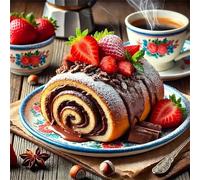 Lituor Pain aux fraises Peinture Diamant Adulte,DIY Rond Art du Diamant Painting Kit Complet,5D Broderie Aliments à base de fruits Diamond Painting Point de Croix Painting pour Murale Décor 85x85 cm