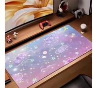 Lituor Tapis de Souris de Jeu 1500x800x3mm,sous Main Bureau avec Base en Caoutchouc Antidérapant,Grand Tapis de Souris XXL pour PC et Ordinateur Portable,Nuage de Stars de Dessins animés