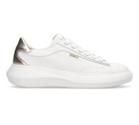 Liu Jo BA6069 Casper 01 White Sneakers pour femme en cuir blanc avec compensation, Blanc, 36 EU