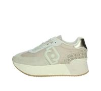Liu Jo Baskets basses DREAMY 02 pour femme - Beige - Mélange cuir et textile, Blanc savana, 37 EU