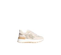 Liu Jo - Baskets en daim avec monogramme en velours - Femme - Chaussures - Beige - Taille: 41 EU