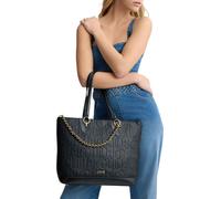 Liu Jo Black Shopper Bag avec logo et chaîne