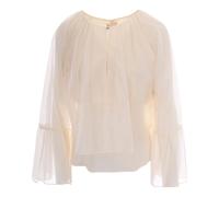 Liu Jo - Blouse en mousseline - Femme - Blouses et Chemises - Beige - Taille: 40 FR