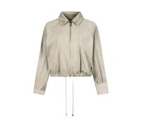 Liu Jo - Blouson Bomber en Daim - Femme - Vestes - Gris - Taille: 42 FR