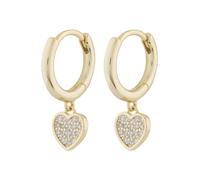 Liu Jo Boucles d'oreilles 'Siver' or / transparent, Taille One Size