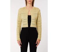 Liu Jo - Cardigan ajouré - Femme - Pulls - Jaune - Taille: 36 FR
