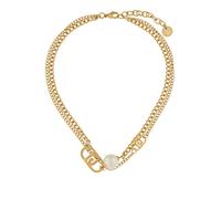 Liu Jo Chaîne or / blanc perle, Taille One Size