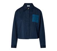 Liu Jo - Chemise à rayures avec poche - Femme - Vestes - Bleu - Taille: 38 FR