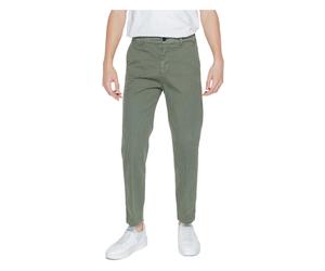 Liu Jo - Chinos en mélange coton et lin - Homme - Pantalons - Vert - Taille: XL