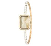 Liu Jo Claire women's tennis watch only time rectangular gold TLJ2328 steel gold background
