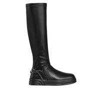 Liu Jo Cleo 19 Bottines pour femme avec tige en tissu haut de gamme, chaîne au dos Noir, Noir , 41 EU