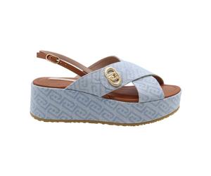 Liu Jo - Cotoca Wedge Sandal - Femme - Chaussures - Bleu - Taille: 37 EU