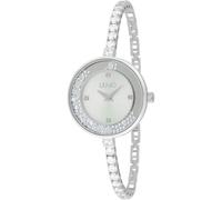 Liu Jo Dancing Gala TLJ2345 Montre femme en acier avec cristaux pivotants au cadran et bracelet mince recouvert de cristaux, argent, Moderne, argent, Moderne